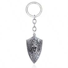 Dark's Lion Shield Keychain Leo Keyring Zinc Alloy Cosplay Accessories - Silver - View 1