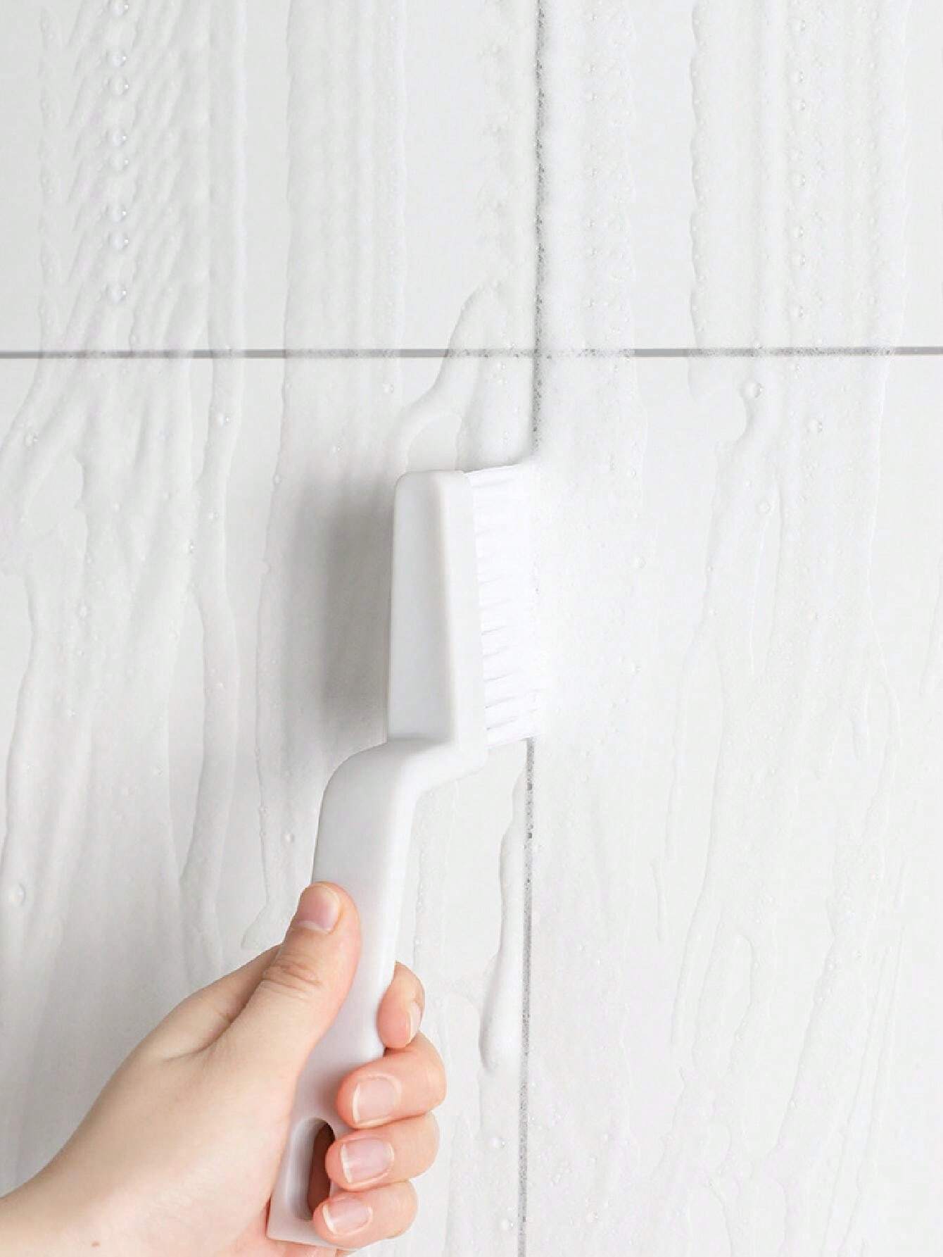Bathroom Tile Corner Wall Brush, Small Cleaner For Toilet Grout