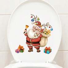 Miếng dán chống thấm nước hình ông già Noel cho nhà vệ sinh, miếng dán tường trang trí nhà cửa Giáng sinh, tự dính có thể tháo rời - nhiều màu - Xem 7