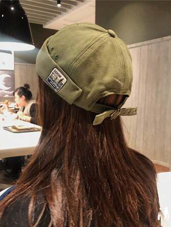 1 Pc Men Retro Dome Melon Brimless Beanie Cap Unisex Skullcap Sailor Mechanic Color Elastic Panels Docker Hat