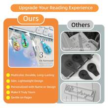 Custom Pvc Magnetic Bookmarks, Personalized Magnetic Bookmarks, Custom 3d Printed Pvc Fun Bookmark Holder, Suitable For Book Lovers, Women, Children, Christmas, Thanksgiving, Handmade Gifts Back To School