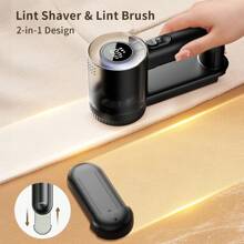 coldSky Electric Fabric Shaver & Lint Remover, Rechargeable Portable 3-Speed LED Digital Display Sweater Defuzzer For Clothes, Sofa, Bedding - Removes Lint, Hairball, Fuzz