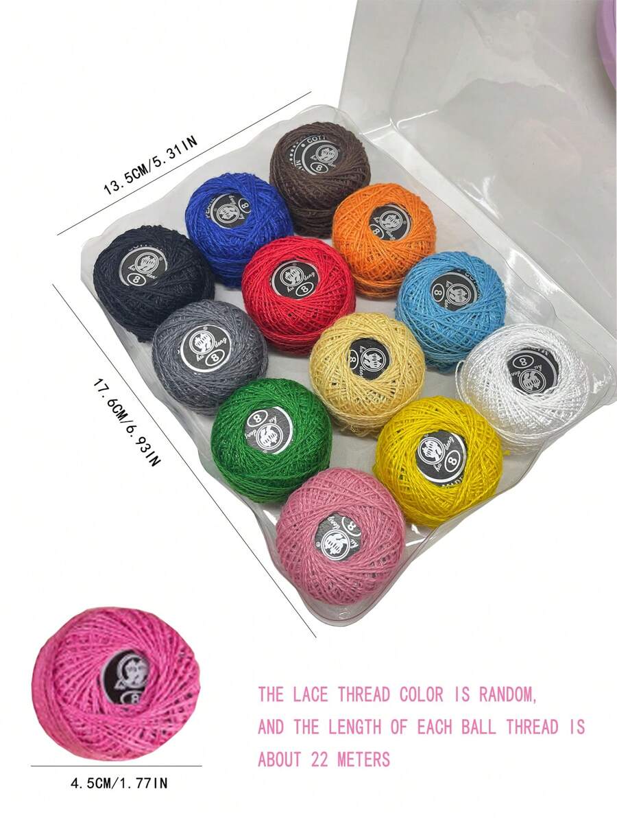 12Color Embroidery Thread Set Cross Stitch & Craft Thread, Suitable