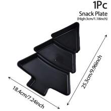 Assiette de fruits en forme d'arbre de Noël, décoration de fête de Noël pour la maison 2024, cadeaux de Noël, Joyeux Nouvel An - Multicolore - Voir 12