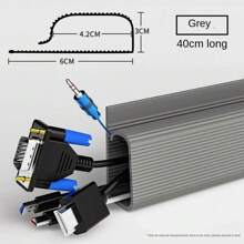 40cm Desk Cable Organizer,Self-Adhesive Cable Holder,Easy To Install Cable Management For Home & Office, Cable Management Kit Without Screws, Protection For Teenagers And Pets