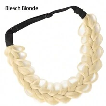 Synthetic Premium Adjustable Handmade Braided Elastic Band Hair Fashion Braiding Hair Headband Headwear For Women - Multicolor - View 15