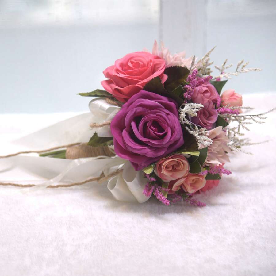 1pc Handheld Flower Bridal Simulation Bouquet Forest Wedding