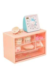 1 件创意清新 6 格收纳盒，拉出顺畅，分类 6 个隔层，整洁有序，适合学生用品、办公室、家居小物品，书桌抽屉式，适合珠宝、隐形眼镜 - 彩色 - 查看 5