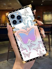 Ốp điện thoại chống sốc hình chữ nhật thiết kế hình con bướm dành cho động vật, nhớ tháo lớp màng bảo vệ trước khi sử dụng. - Nhiều màu - Xem 8