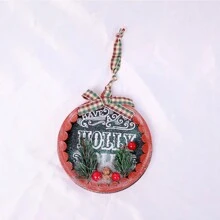 圣诞木制挂饰，适用于圣诞树和其他节日装饰 - 多色均碼 - 查看 7