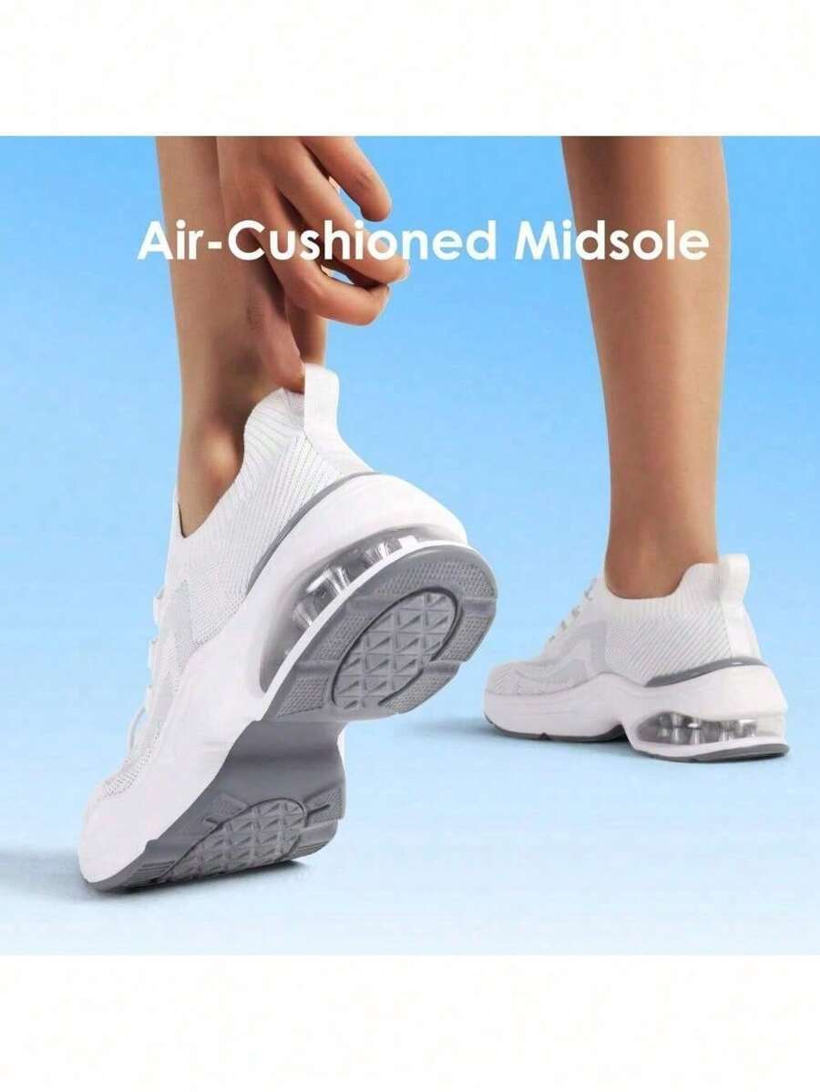 Women Walking Sneaker SlipOn Air Cushion Slip Resistant Tennis