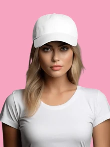 Gorra Blanca de Beisbol para sol de moda unisex unitalla - Blanco - Ver 1