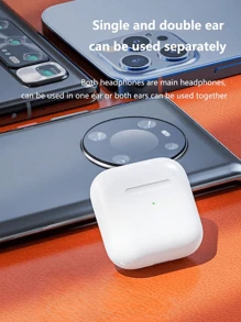 Mini Wireless Earbuds True Wireless Headphones Lighter Pro 4- White