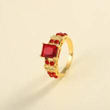 Nhẫn Cubic Zirconia thanh lịch, 4 màu tùy chọn, Nhẫn thời trang Unisex - vòng zircon - Xem 31