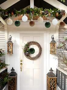 Bộ 15 Quả Bóng Nhung Trang Trí Cây Thông Noel - Bộ Bóng Đèn Giáng Sinh Chống Vỡ - Nhiều Màu Xanh Lá Cây Nâu Trung Tính, Quả Bóng Treo Trang Trí Giáng Sinh Cây Thông Noel Thích Hợp Cho Đám Cưới Sinh Nhật Giáng Sinh Ngày Lễ Tiệc Trang Trí Không Khí Gia Đình - Nhiều màu - Xem 10