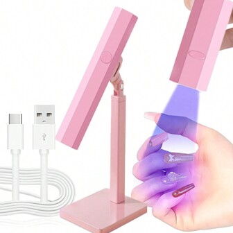 360 Degree Rotating Multi-Function Frame Rod Nail Pointed Lamp Holder For Easy Storage, Home DIY Party Nail Lamp