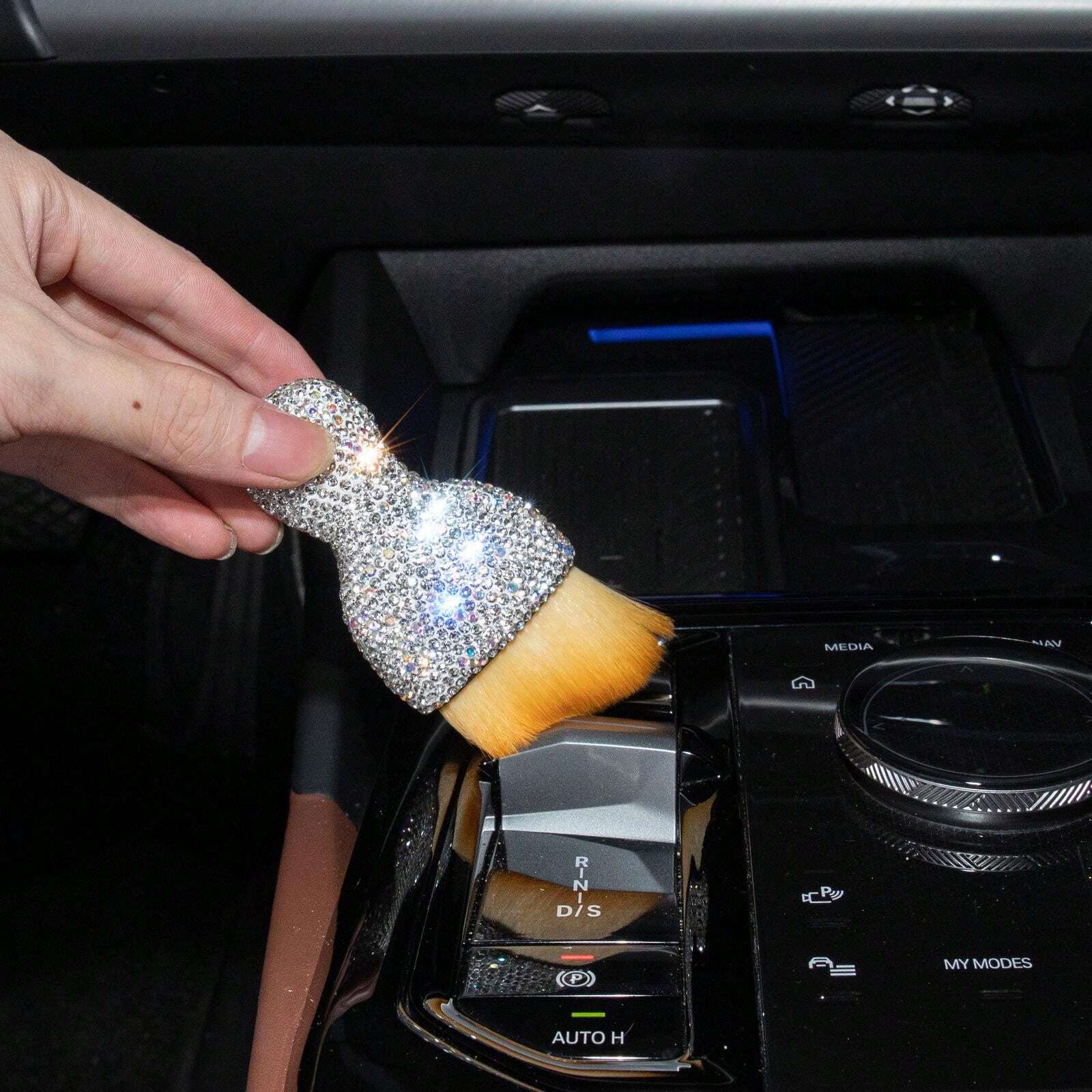 1pc Car Interior Cleaning Brush, Bling Car Air Vent Duster Cleaner