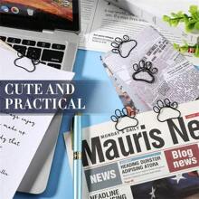 6Pcs Paw Paper Clips Mini Cute Dog Shape Paper Clips Dog Lover Gifts Cat Paw Paper Clips Fun Paperclips Animal Bookmark For Work School Kids Students Teachers Office Supplies