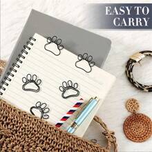 6Pcs Paw Paper Clips Mini Cute Dog Shape Paper Clips Dog Lover Gifts Cat Paw Paper Clips Fun Paperclips Animal Bookmark For Work School Kids Students Teachers Office Supplies