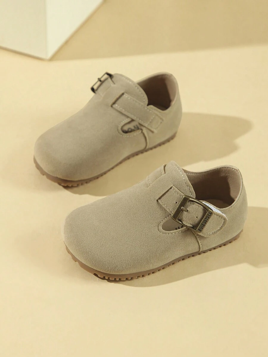 1 双软底乐福鞋，新款春秋英伦风格，适合幼儿男孩和女孩 - 卡其色 - 查看 1