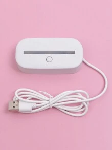 1pc Soccer Themed 3D Lamp Novelty USB Night Light Decorative Desk Light Unique LED Table Lamp - Yellow - View 7