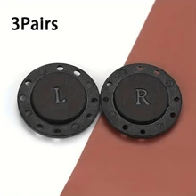 1 对/2 对/3 对 毛衣和羊毛衫磁性纽扣，防偷窥，多功能圆形磁扣，外套深色纽扣