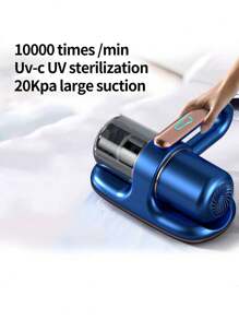 HYUNDAI Matratzen-Staubsauger, Milbenentferner, kabellos und bequem in der Verwendung, UV-Staubentferner, starke Saugkraft und geräuscharm, geeignet für Matratzen, Sofas, Kissen und Teppiche