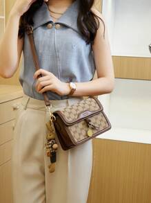 Modische Jacquard Muster Tragetasche für Frauen, Umhängetasche mit großer Kapazität, lässige hochwertige Handtasche für den Arbeitsweg, neue Damen Umhängetasche 2024