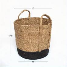 Giỏ cỏ biển tròn Better Homes & Gardens, Tự nhiên, Đen, Bộ 2, Giỏ đựng đồ giặt cỡ lớn và vừa, Giỏ đựng đồ giặt, Đồ sắp xếp phòng tắm, Giỏ, Giỏ đựng đồ, Giỏ đựng đồ giặt có thể gấp lại, Giỏ đựng đồ giặt, Đồ dùng thiết yếu khi đi du lịch trở lại trường, Trang trí phòng, Trang trí phòng ngủ, Tổ chức lưu trữ và lưu trữ đồ trang trí - lớn & trung bình - Xem 4