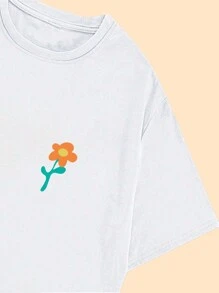 Never Stop Growing Women's T-Shirt Blouse Women's Fashion Casual Printed - 白色 - 查看 5
