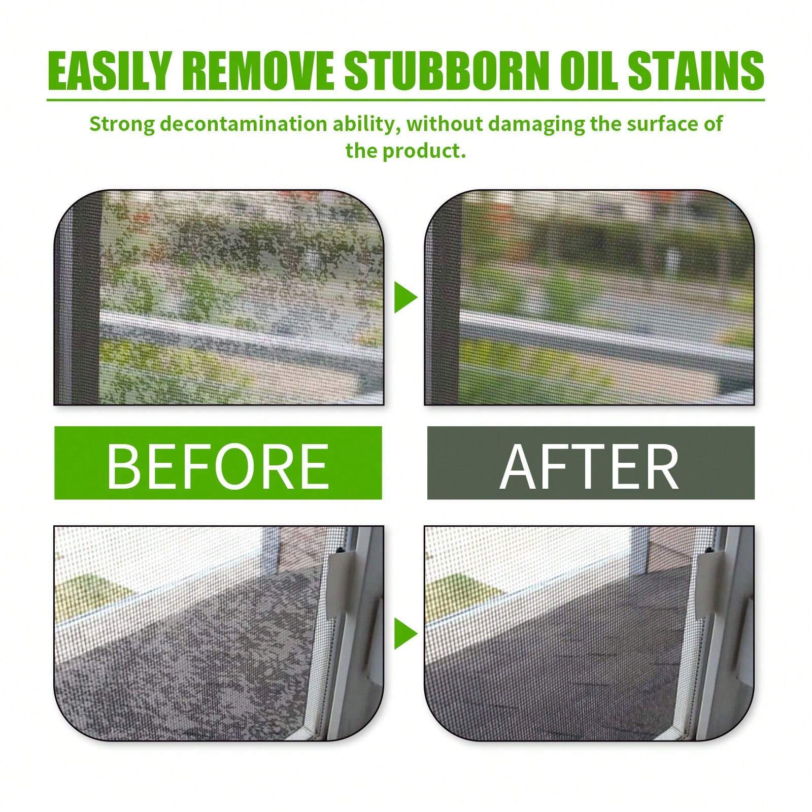 Window Cleaning Spray Window Screen Cleaning Decontamination Oil Stains