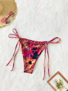 Nuevo conjunto de bikini estilo tie-dye con escote halter, traje de baño sexy y de moda para mujeres en verano