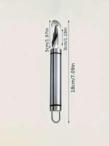 1pc, Stainless Steel Orange Peeler With Handle, Citrus Peeler For Oranges, Lemons, Limes, Creative Cutter For Kitchen, Restaurant Use-Random Style