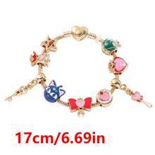 1 pieza Brazalete creativo con un adorno en forma de moño de Sailor Moon, de estilo kawaii y anime, adecuado para que las damas lo usen a diario, un regalo ideal para el Día de San Valentín