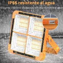 Reflector Recargable Portatil Solar Led Exterior Alta 3000w