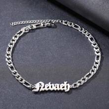 1pc Bạc Nhiều Kiểu Có Sẵn Lắc Chân Thiết Kế Cá Nhân Trang Sức Bãi Biển Bohemian Bằng Thép Không Gỉ Chuỗi Cuba Lắc Chân Nữ Lễ Tạ Ơn Giáng Sinh - Bạc - Xem 11