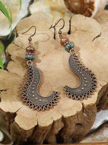 TopHanqi 25 par kolczyków z frędzlami w stylu vintage w kolorze brązowym z serii Maillard, kolczyki ze stopu, wiele stylów, lekkie, odpowiednie do codziennego noszenia przez kobiety, pasujące na imprezę, biżuteria w stylu boho, prezent świąteczny, pasujące do wszystkiego