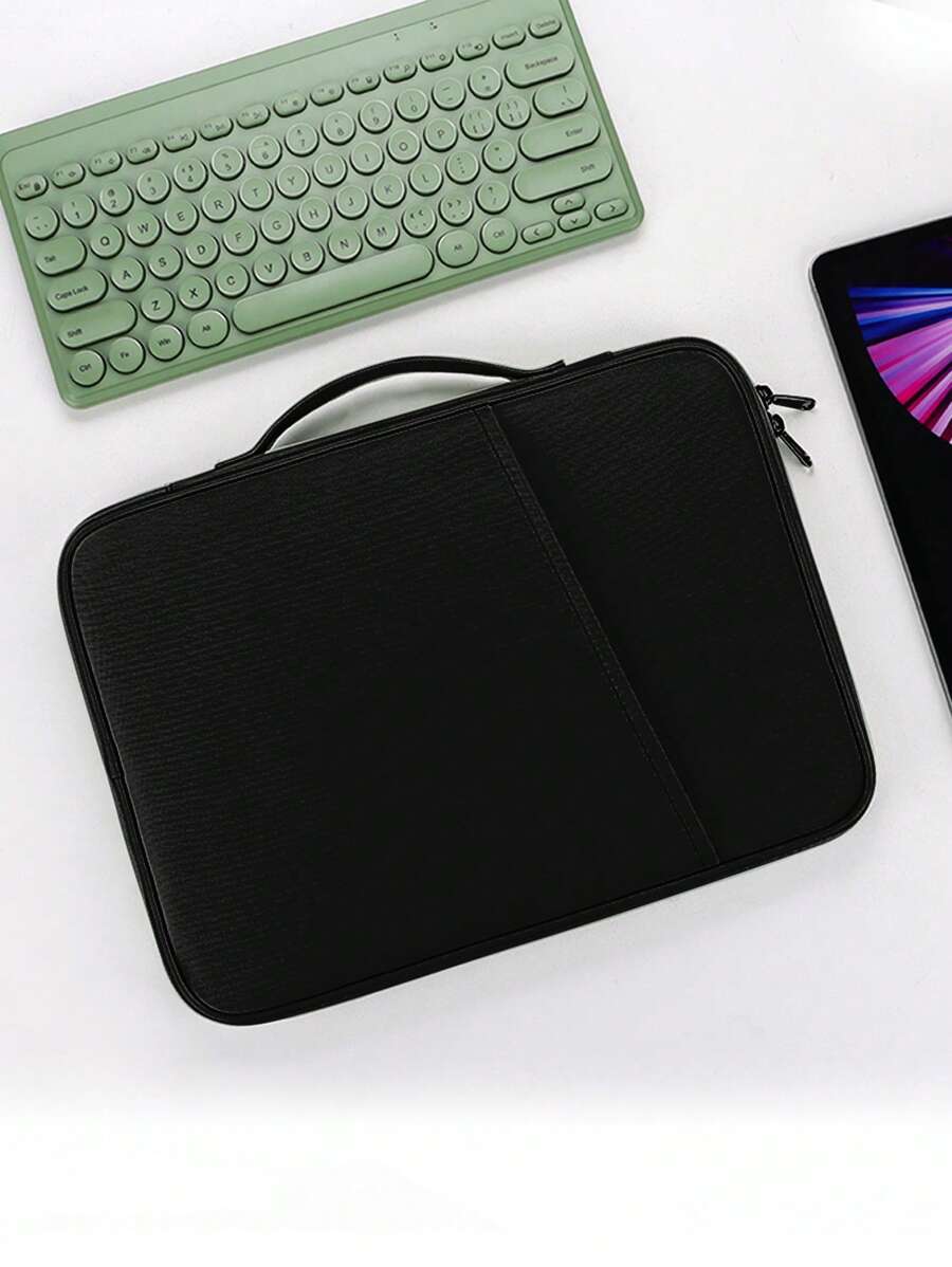 9-11英寸平板电脑保护套，带衬垫旅行保护包，兼容iPad Pro 11英寸（M4）、iPad 10.9英寸（第十代）、iPad Air 11英寸（M2）、Galaxy Tab S9/S8 - 黑色 - 查看 1