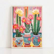 1 tấm áp phích xương rồng Mexico theo phong cách Matisse tranh in nghệ thuật Mexico truyền thống tranh vải nghệ thuật treo tường hình ảnh trang trí phòng xương rồng không có khung - Nhiều màu - Xem 31