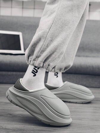 Couple Winter Plush Slippers, Comfortable Warm, EVA Sole, Lightweight & Convenient For Indoor And Outdoor Casual Wear