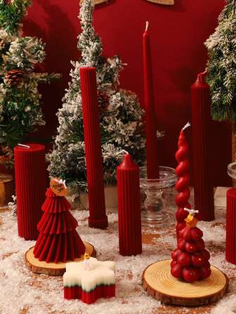 Weihnachtsdeko Kerzenhalter mit ätherischem Öl, weiße spiralförmige Kerze, duftende Sojakerzzen, hochwertig und rauchfrei, Heimdekoration, Raumdekoration, Hochzeitsdekoration, Tischdekoration, Duftgeschenk, Geschenke