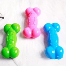 3 món đồ chơi nhai cho chó có tiếng kêu, que gặm răng chăm sóc răng miệng cho thú cưng bằng xương xốp - Nhiều màu - Xem 1