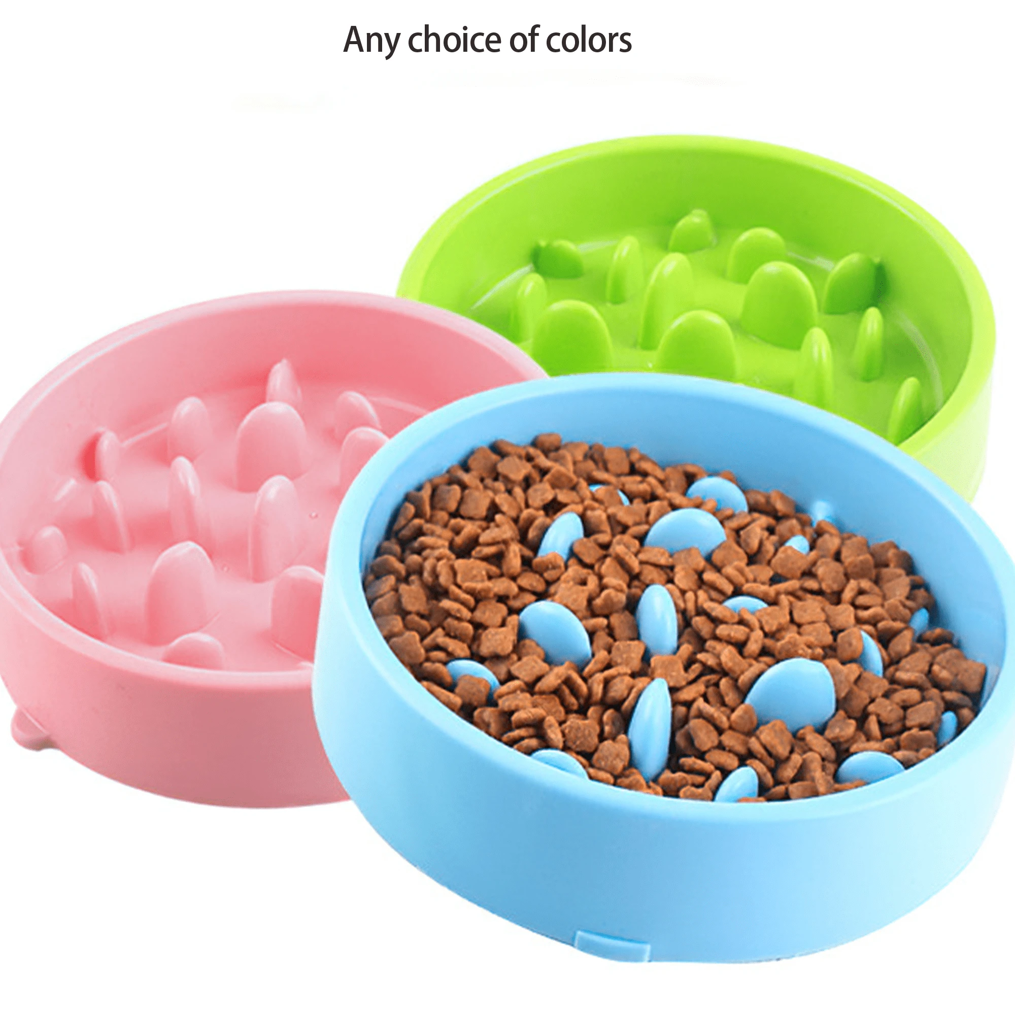 1ชิ้น ชามอาหารสุนัขขนาดใหญ่ป้องกันสุนัขกิน ป้องกันโรคอ้วน ชามอาหารสุนัข