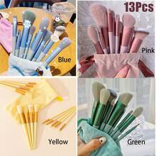 Bộ 13 Cọ Trang Điểm Phấn Mắt Kem Nền Nữ Cọ Mỹ Phẩm Phấn Mắt Má Hồng Làm Đẹp Túi Đựng Dụng Cụ Trang Điểm - Nhiều màu - Xem 4