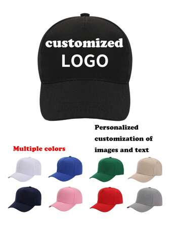 Customized Baseball Cap - Provide Your Own Image/Text To Create A Unique Hat, Perfect Gift For Family, Friends Or Loved Ones,Durable,Colorful,Cute,Adorable,Funny,Kawaii,Y2K,Stylish,Unisex,Casual,Custom,Personalized,Unique,Customized,Ideal Gifts For Him,Ideal Gifts For Her,Her,Boyfriend,Girlfriend,Family,Friends,Travel Accessories,Travel Accessories