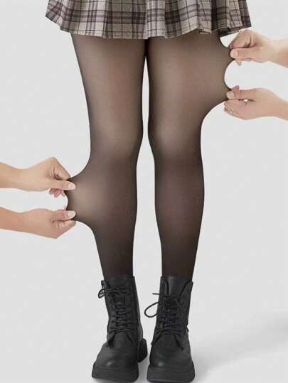 Collants doux et adorables de 80g pour enfants, collants en nylon, collants haute élasticité, leggings slim fit, pour enfants, adolescents, étudiants, leggings, collants chauds, collants pour filles. Convient pour 10-25°C, collants affinants pour les jambes au printemps/automne/hiver. Doux et lisse, convient pour diverses occasions : fêtes, sports, loisirs et autres usages quotidiens.