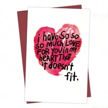 1 tấm thiệp Anh yêu em nhiều lắm kèm phong bì, thiệp chúc mừng ngày lễ tình nhân, thiệp sinh nhật, thiệp cầu hôn, thiệp Anh yêu em vui nhộn dành cho vợ chồng bạn gái bạn trai - Nhiều màu - Xem 1