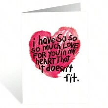 1 tấm thiệp Anh yêu em nhiều lắm kèm phong bì, thiệp chúc mừng ngày lễ tình nhân, thiệp sinh nhật, thiệp cầu hôn, thiệp Anh yêu em vui nhộn dành cho vợ chồng bạn gái bạn trai - Nhiều màu - Xem 3