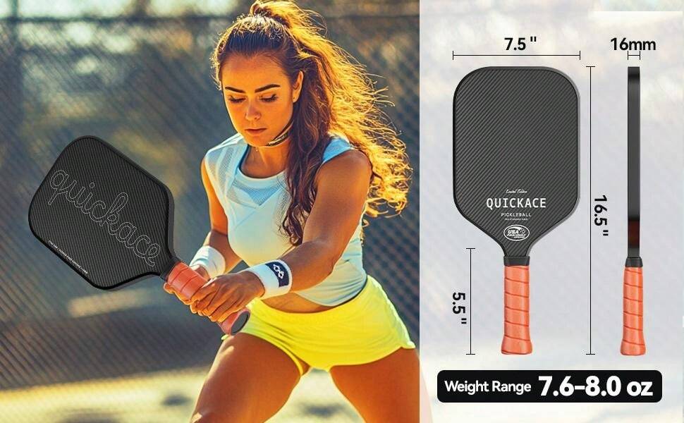 Racchetta Da Pickleball JOOLA Vision - Superficie In Carbonio Per Massimo Spin E Controllo - Foto 10