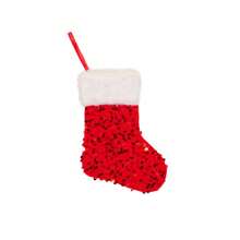 1 stuk, kerst mini-kousen, kerst mini-sokken, kerstversiering, kerstversiering, 6 stuks kerst mini-kousen, bordeauxrood, groen